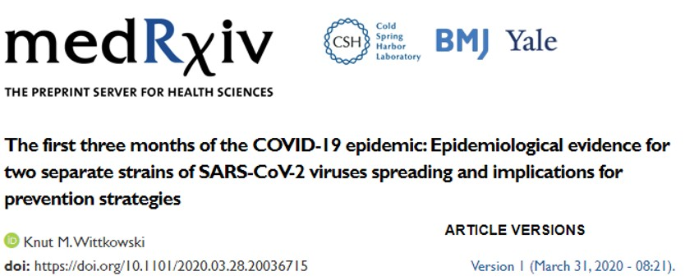 The COVID-19 epidemic: Epidemiological evidence for SARS-CoV-2 virueses spreading and implications for prevention strategies