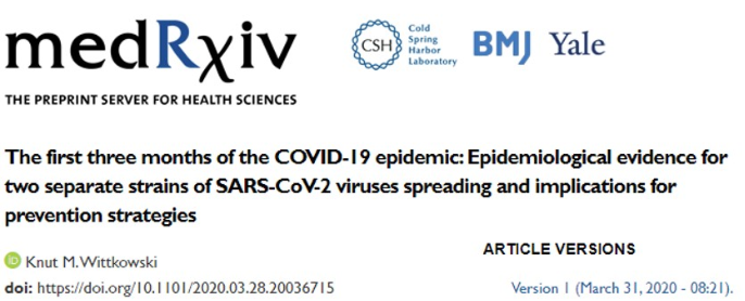 The COVID-19 epidemic: Epidemiological evidence for SARS-CoV-2 virueses spreading and implications for prevention strategies The COVID-19 epidemic: Epidemiological evidence for SARS-CoV-2 virueses spreading and implications for prevention strategies